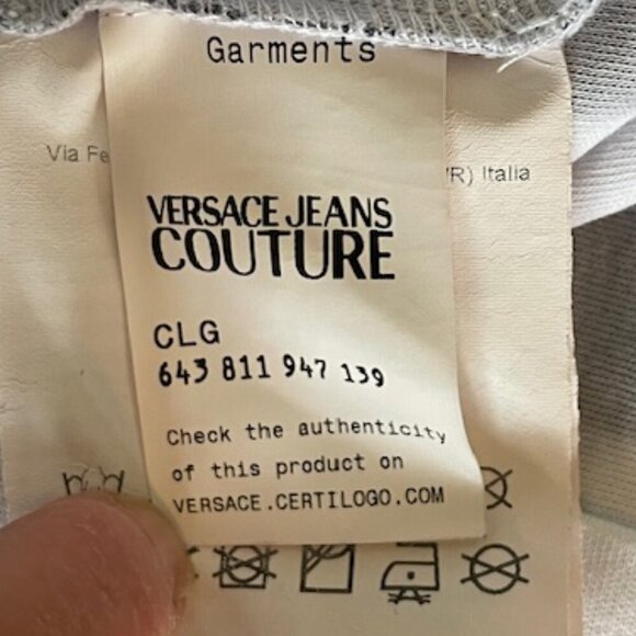 VERSACE JEANS COUTURE Black/White Racerback Tulle Baroque Jewels Overlay Top S - Picture 7 of 17